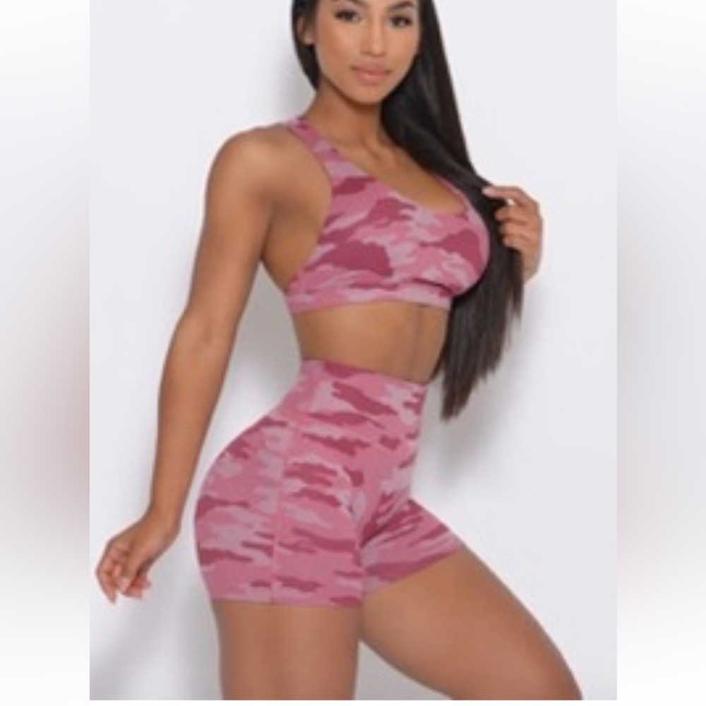 Bombshell sportswear pink camo set top and bottom